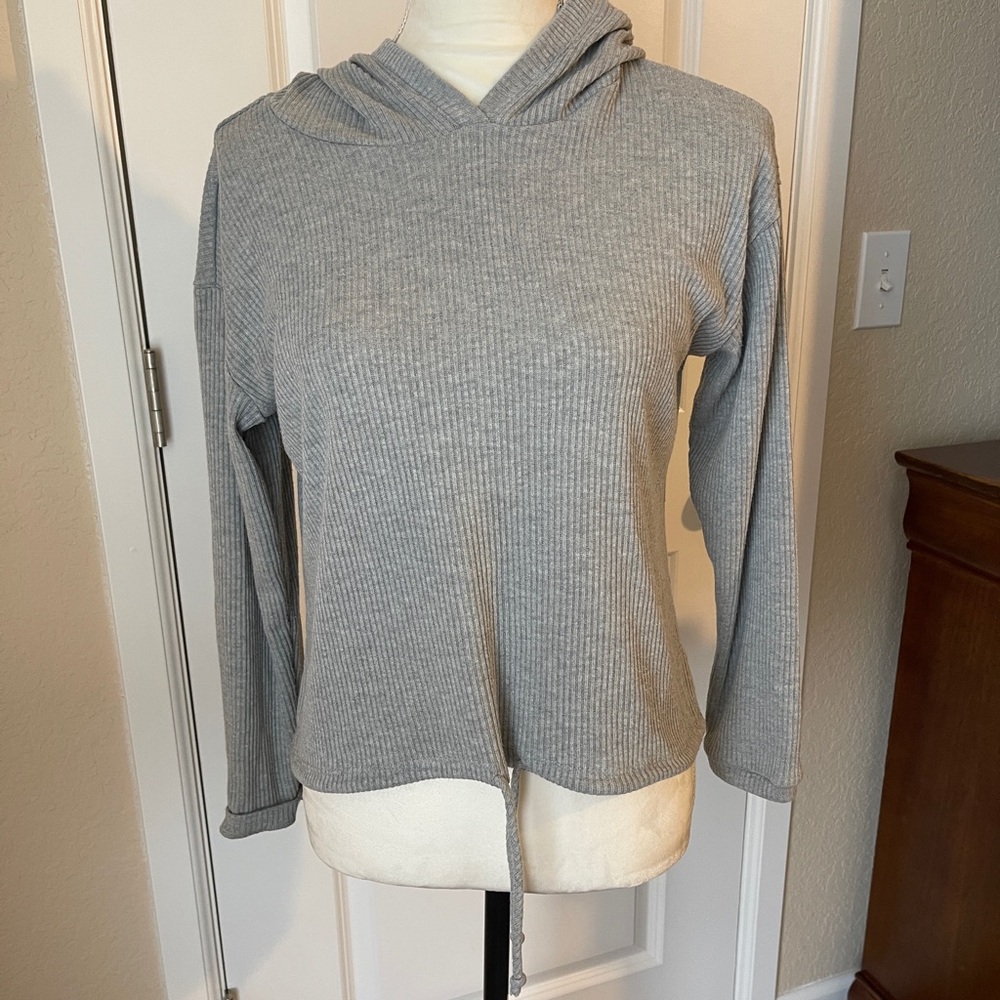 Truself Waffle Hoodie Size Small Gray